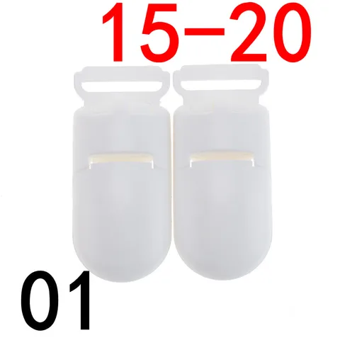 20 шт., пластиковые зажимы для соски, 15 мм
