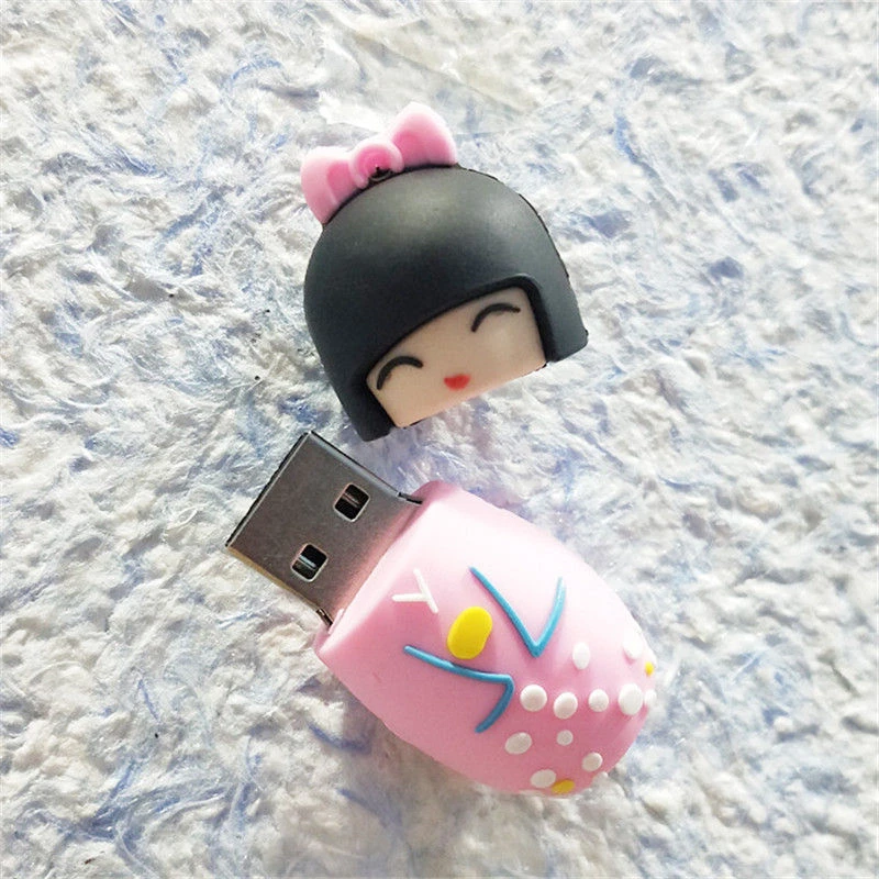 USB флеш накопитель 64 ГБ 32 16 японская кукла игрушка флешка карта памяти розовый u