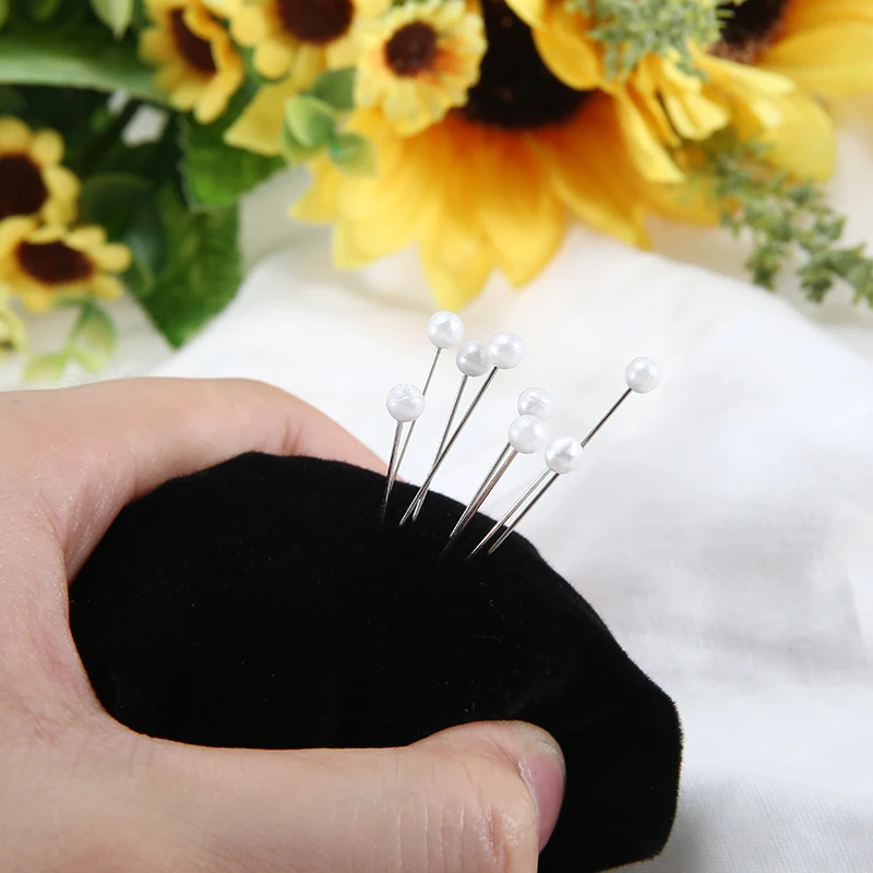 100 шт./кор. 3 7 см круглой головки жемчуга шпильки DIY платье делая Свадебный корсаж