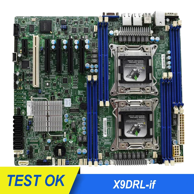 X9DRL-iF материнская плата поддерживает E5-2600 CPU LGA2011 256GB для Intel 602 DDR3 ATX VGA б/у |