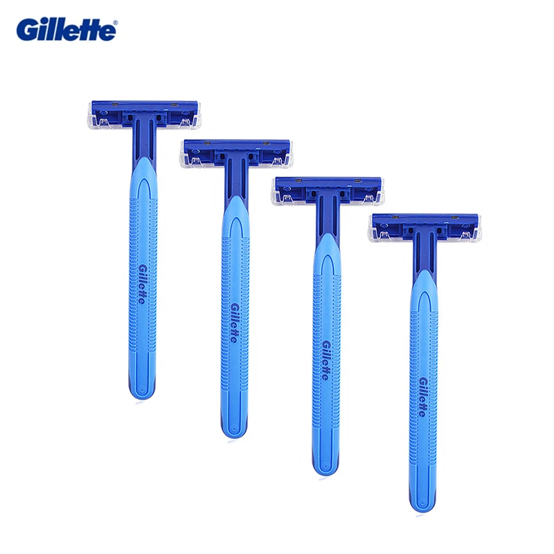 Оригинал Gillette синяя ручка для бритья 2 слойное бритвенное лезвие мужчин простая
