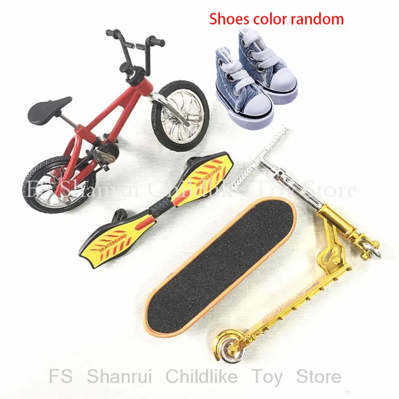 Мини-самокат, двухколесный скутер для пальца с обувь с изображением пальцев, детские развивающие игрушки, металлический мини-велосипед на п...