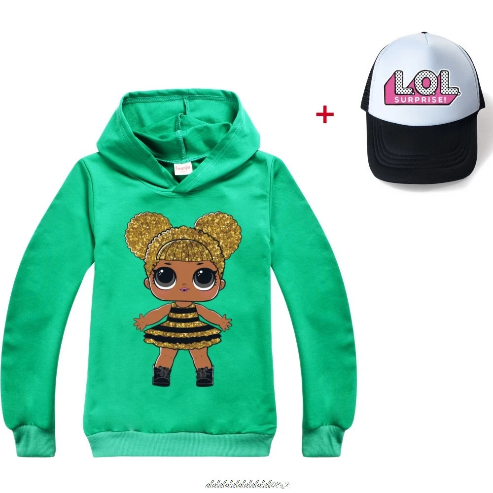 Серый L.O.L. Сюрприз! Толстовки для девочек модная толстовка Детские повседневные