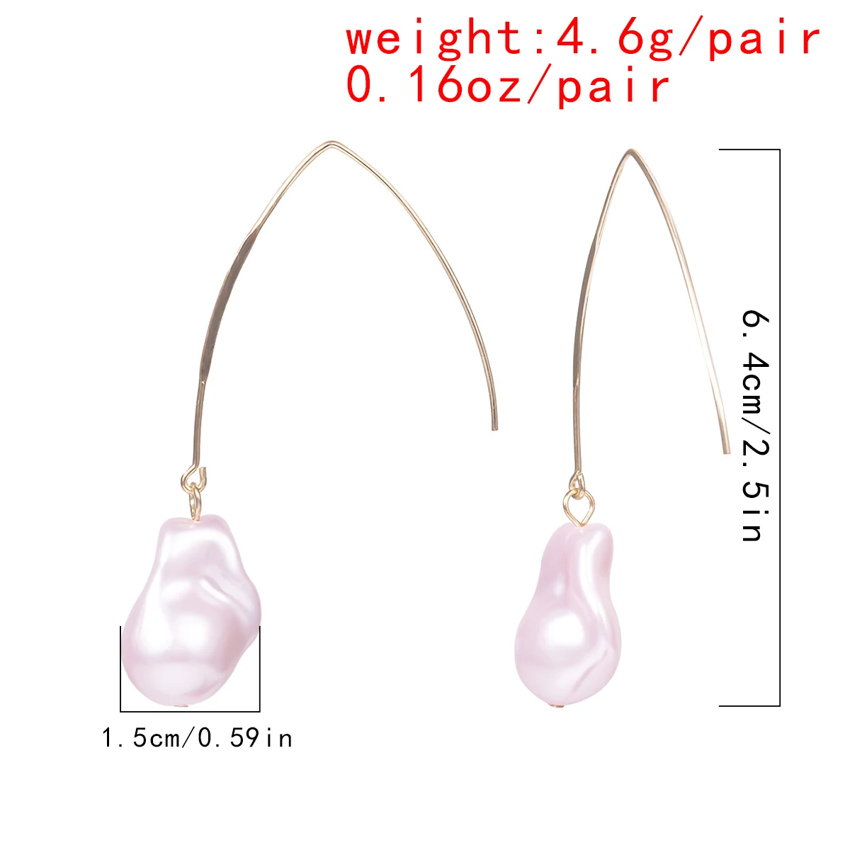 Женские Висячие серьги с жемчугом в стиле барокко эффектные геометрические