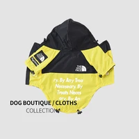 new pet clothes dog clothes rain proof breathable bipedal hooded clothing high quality waterproof