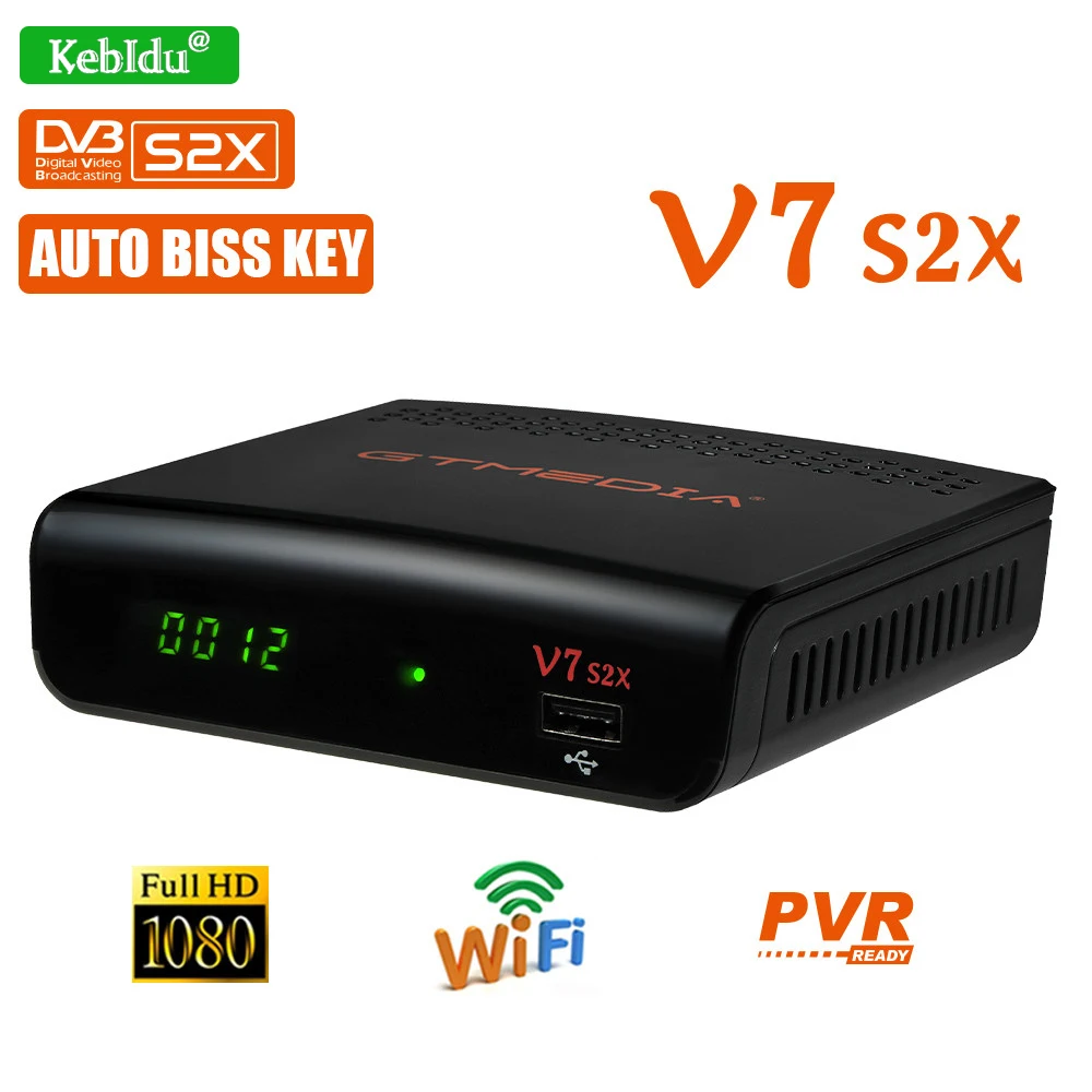 

New HD 1080P Digital Receptor Tv Box Freesat v7s FTA Gtmedia v7 s2x DVB-S2 Satellite Receiver With Usb With Wifi