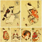 Купите три и получите одну бесплатную кошку, милая исцеляющая анимация, фотобумага, ретро, гостиная, спальня, бистро, украшение для спальни