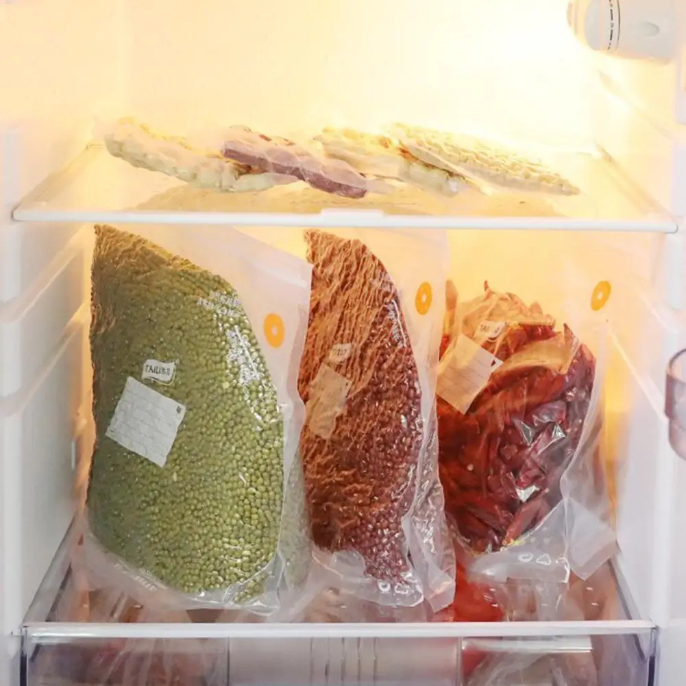

21 Set Vacuum Food Bag Sealer Food Storage Bag Air Pump Suitable For Refrigerator Plastic Ziplock Seal Bag Reusable Preservation