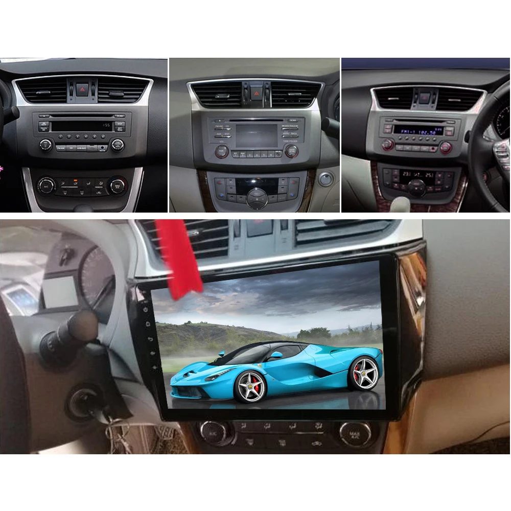 Автомобильный gps-навигатор SINOSMART IPS/QLED экран 1G/2G/4G для Nissan Sylphy B17 Sentra 2012-2017 Teana/Altima 2013