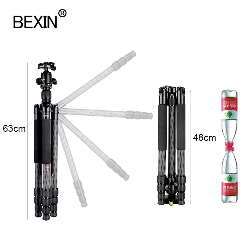Штатив из углеродного волокна профессиональный дорожный легкий Трипод для