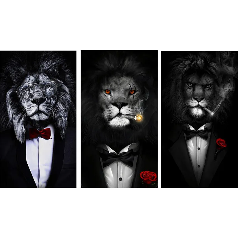 

Diamond Painting 5D Diamonds DIY Animal Cross Stitch Full Square Round Drill Embroidery Colorful Handmade Home Room Wall Decor