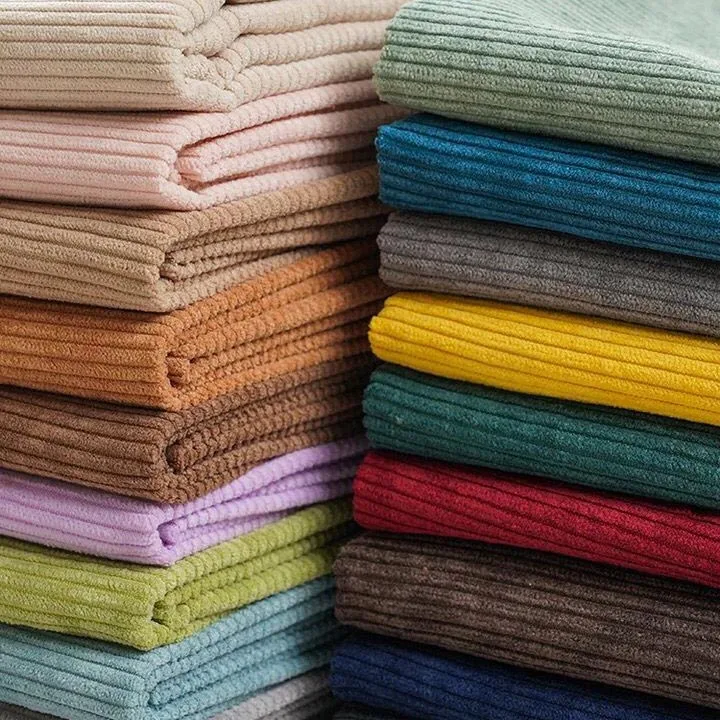Corduroy Fabric Solid Color Shirt Children's Cotton Jacket Sweater Sofa Velvet Cloth Lining DIY Sewing Brocade By The Meter