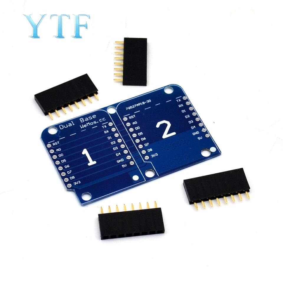 Двойной разъем двойное основание щит для Wemos D1 Mini NodeMCU ESP8266 Diy PCB Плата