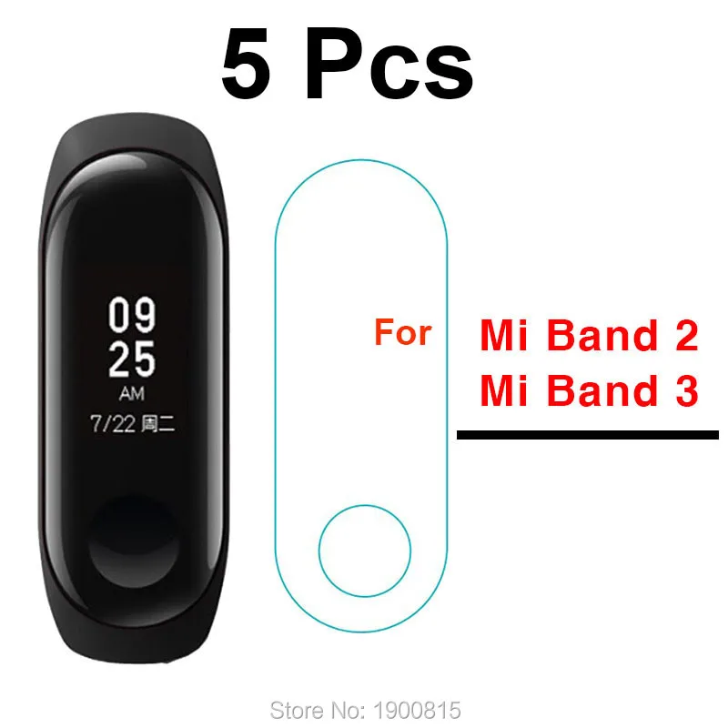 

5 шт. Защитная пленка для xiaomi mi band 2 3 Защита для экрана miband band2 band3 мягкий нано-браслет (не стекло) защита xiomi