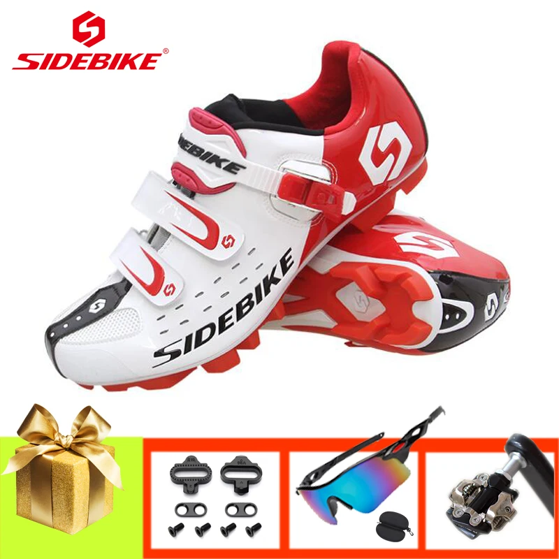 SIDEBIKE Sapatilha Ciclismo Mtb Cycling Shoes Men Self-locking Breathable Mountain Bike Sneakers Outdoor Sports Female Footwear