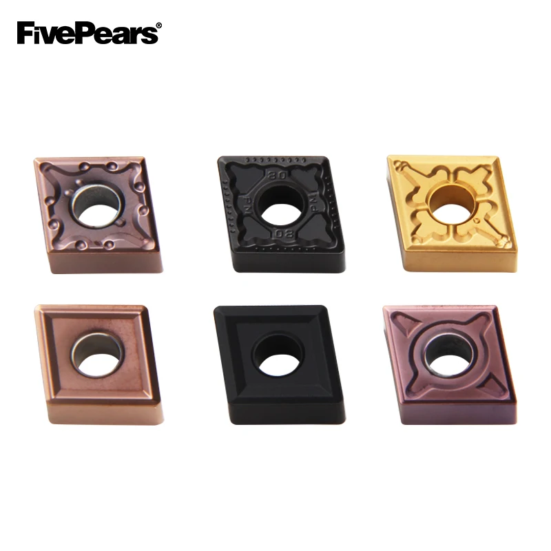 FivePears 10 шт. CNMG120404/08 12-MA MS TM ZEM ZPM внешний твердосплавный инструмент для обработки деталей вращения вставки токарно-винторезные станки с ЧПУ с резьбовой головкой, режущий инструмент