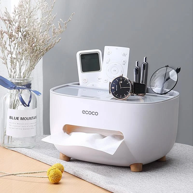 

Napkin holder household living room dining room creative lovely simple multi function remote control storage tissue box MJ