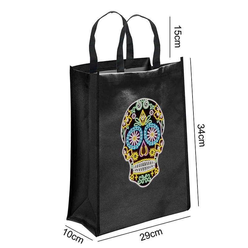 

DIY diamond painting environmental protection bag luminous bright diamond handbag reusable one-shoulder shopping storage bag