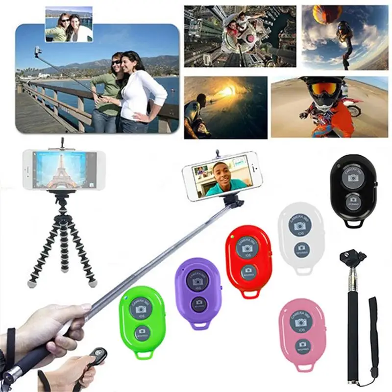 6 Цвета Беспроводной телефон Камера затвором с дистанционным управлением по