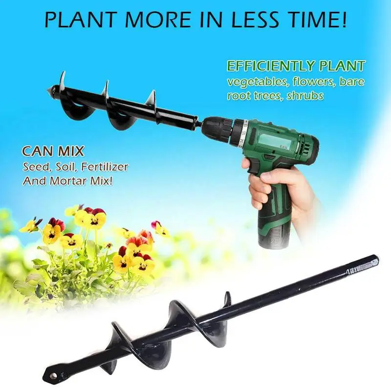

1PC Yard Butler Roto Digger 9 inch Garden Auger Drill Bit Planting Irrigation Weeding Steel Tool for Electric Hammer