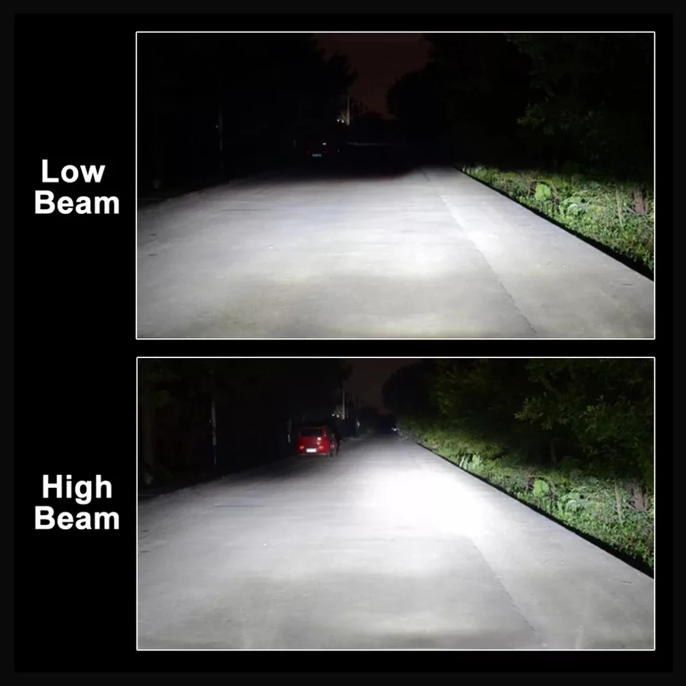Roadsun 1:1 дизайн H7 Led H4 автомобильные лампы для передних фар H11 9005 9006 50 Вт 10000LM 6000K