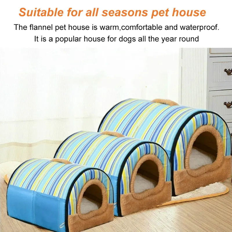 Складная кровать для домашних питомцев зимняя палатка-домик собак и кошек
