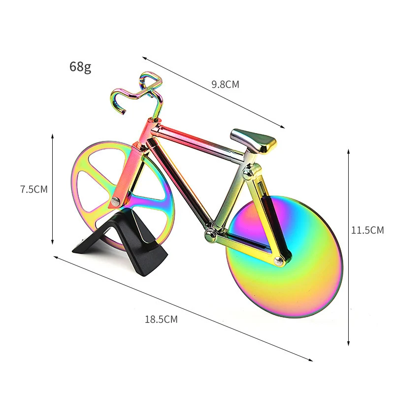 Велосипедный нож для пиццы пластиковый измельчитель из нержавеющей стали в