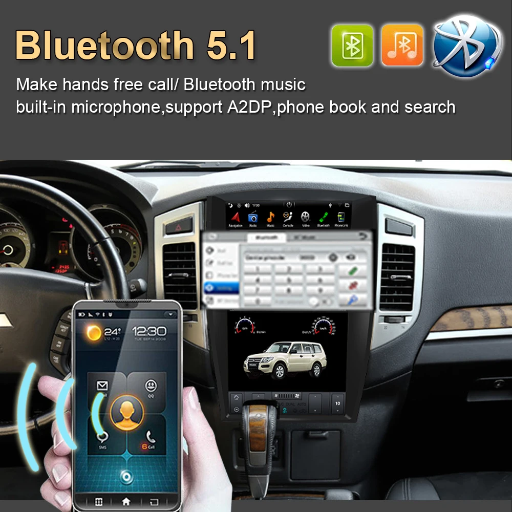 Автомобильная навигация GPS для MITSUBISHI PAJERO 2006-/Montero/Shogun Android Tesla Style Автомобильный радио-стерео мультимедиа-плеер.