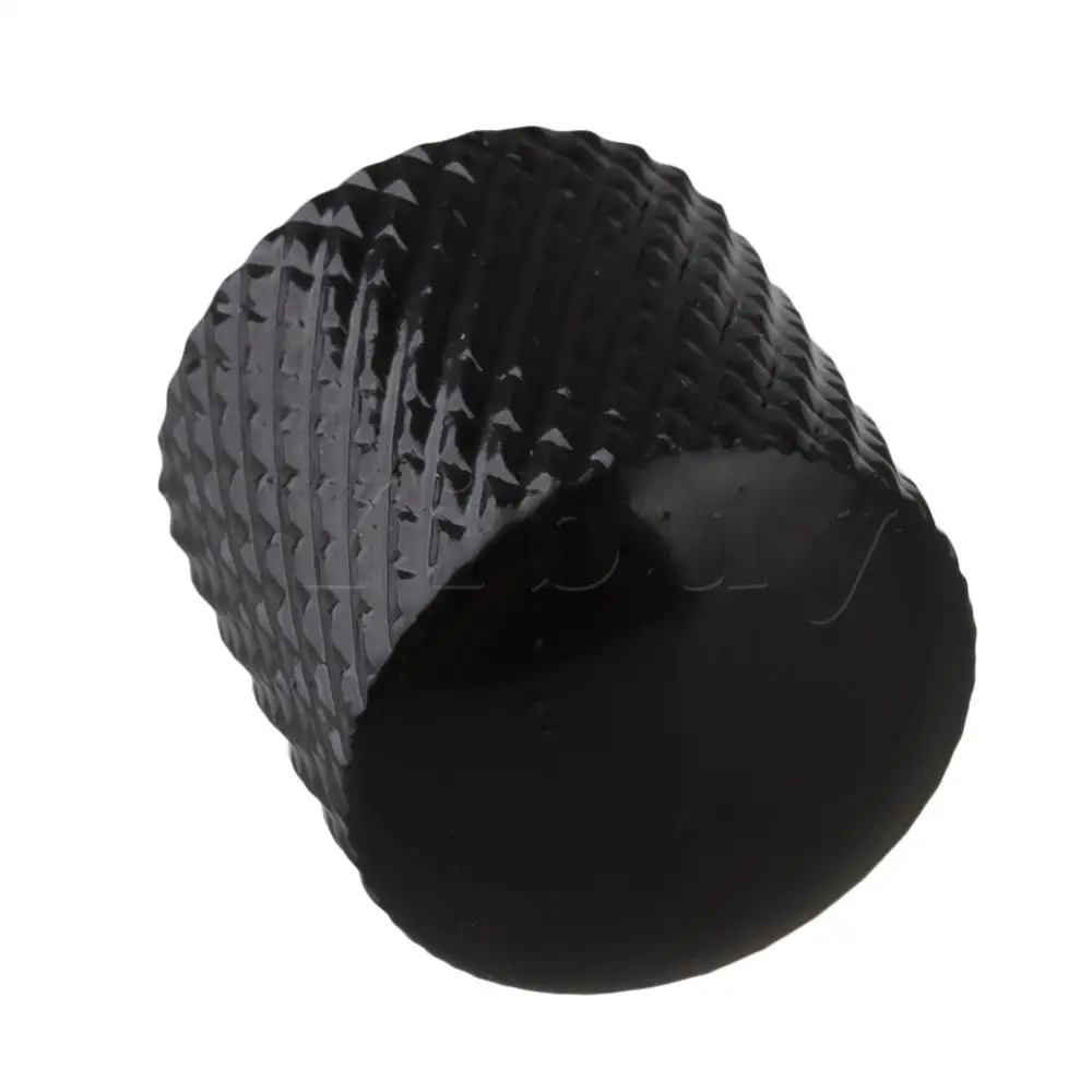 

Yibuy 4PCS Metal Potentiometer Knob for Electric Guitar Black Instrument Parts