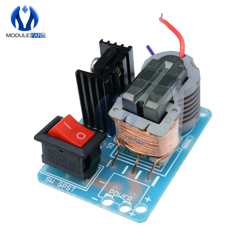 15KV высокочастотный DC высоковольтный дуговой генератор зажигания, инвертор, повышающий рост 18650, набор для самостоятельной сборки, u-образный трансформатор 3,7 в - Цвет: With Board