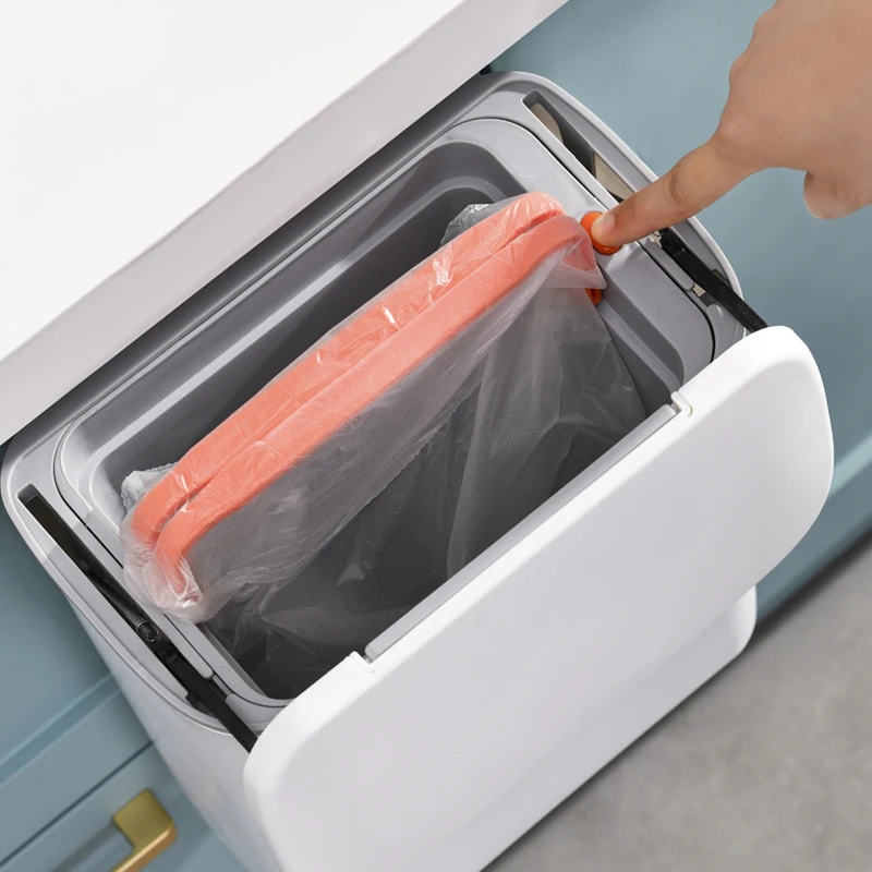 premium trash bin wall mounted trash can kitchen in cabinet trash can bathroom cabinet door hanging trash bin large garbage bin free global shipping