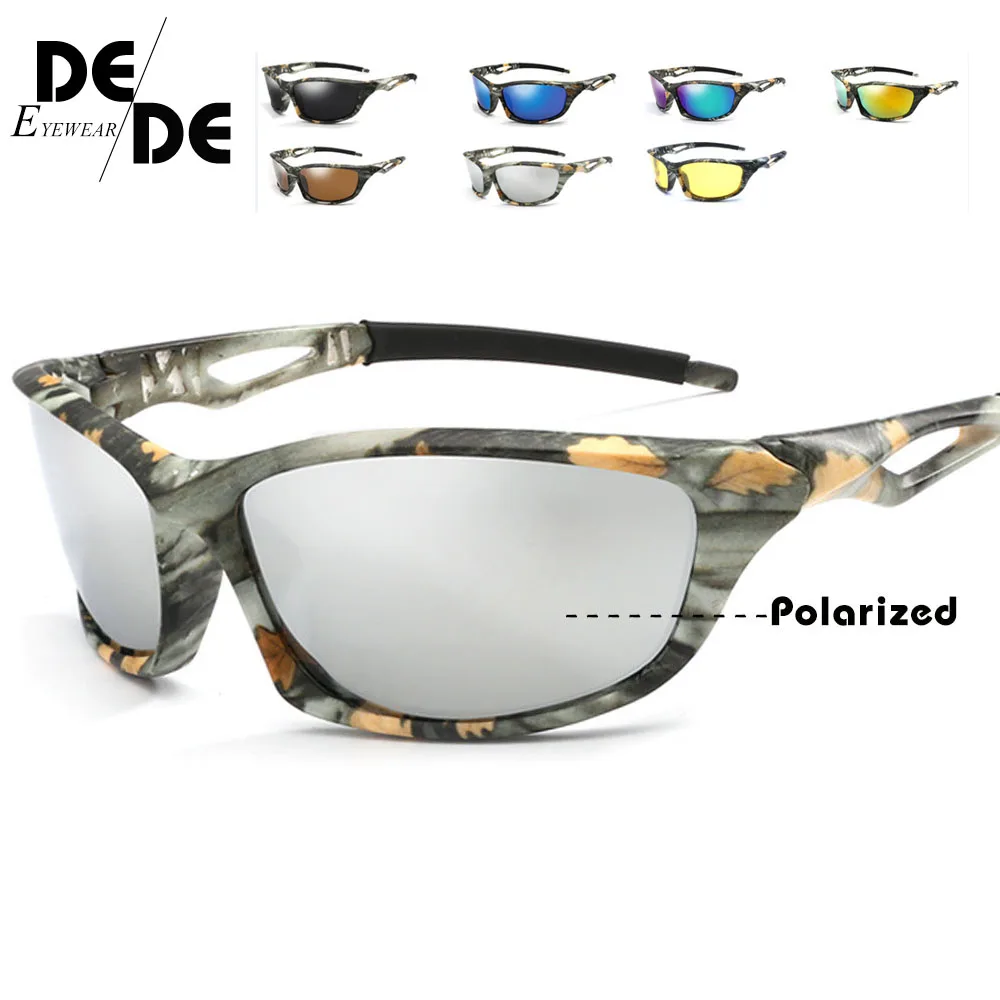 Солнцезащитные очки Мужские поляризационные зеркальные с желтыми линзами