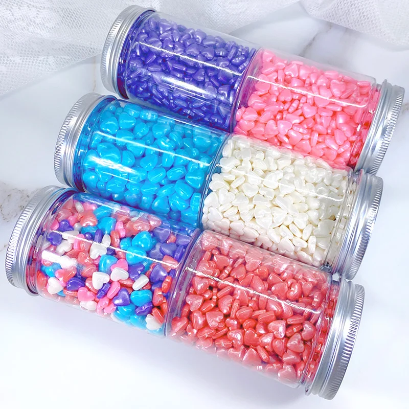 Съедобные сахарные бусины Любовные конфетные жемчужины 50 г Декор для торта Яркий самостоятельный кулинарный топпер.