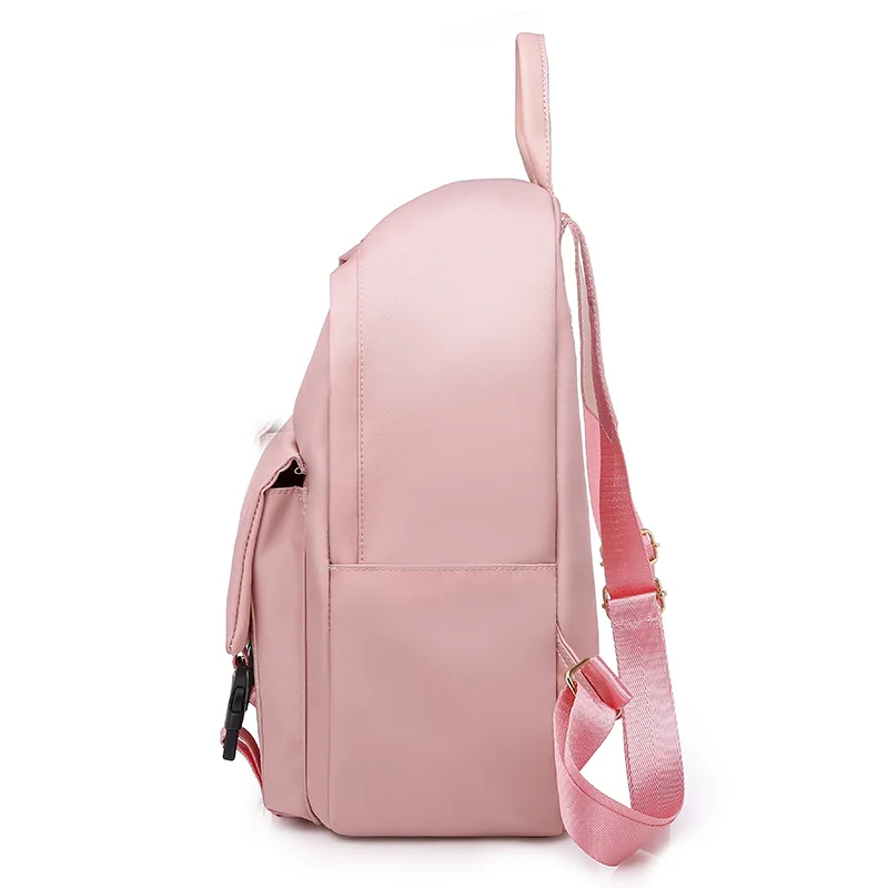 Элегантный розовый женский рюкзак, Оксфорд, школьные сумки для девочек-подростков, водонепроницаемый рюкзак, большая вместительность, рюкз... от AliExpress WW