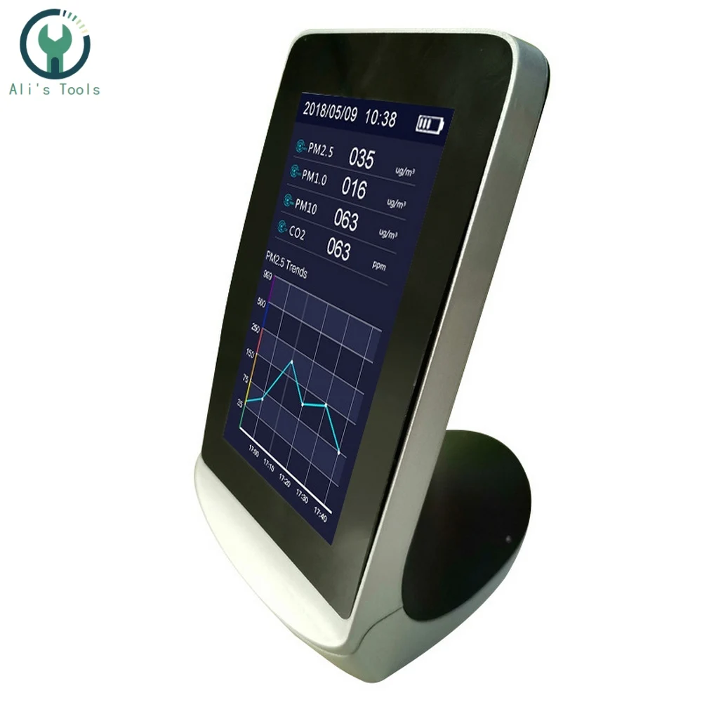 

Multifunctional Air Detector DM72B Digital Display Tester Air Quality Monitor for Supervising Formaldehyde TVOC/PM2.5//HCHO/CO2