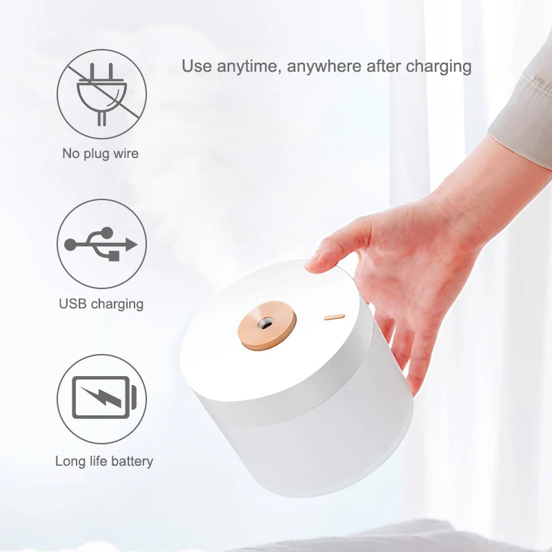 

780ml Air Humidifier Usb Electric Humidifier Ultrasonic Mini Portable Diffuser Purifier For Home Mist Maker Portable Office