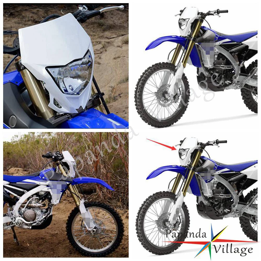 Фара для мотоцикла Yamaha WR250F WR450F KAWASAKI KLX KX 250 450 2012 2016 белый обтекатель фар 12 В 35 Вт| |