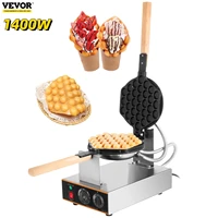 vevor egg bubble waffle maker 1400w commercial electric nonstick cake baking pan eggettes puff home kitchen cooking appliance