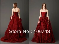 free shipping 2018 popular sexy sweet princess custom lace tiered high quality red bridal gown mother of the bride dresses