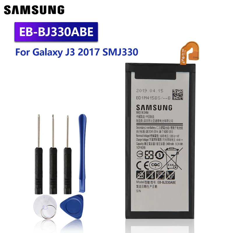 Оригинальный сменный аккумулятор Samsung EB-BJ330ABE для GALAXY J3 J3300 2017 SM-J330 Аутентичные