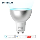 Zemismart Zigbee GU10 умная Светодиодная лампа 5 Вт RGBW совместима с приложением Tuya SmartThings Alexa Echo Plus Google Home Голосовое управление