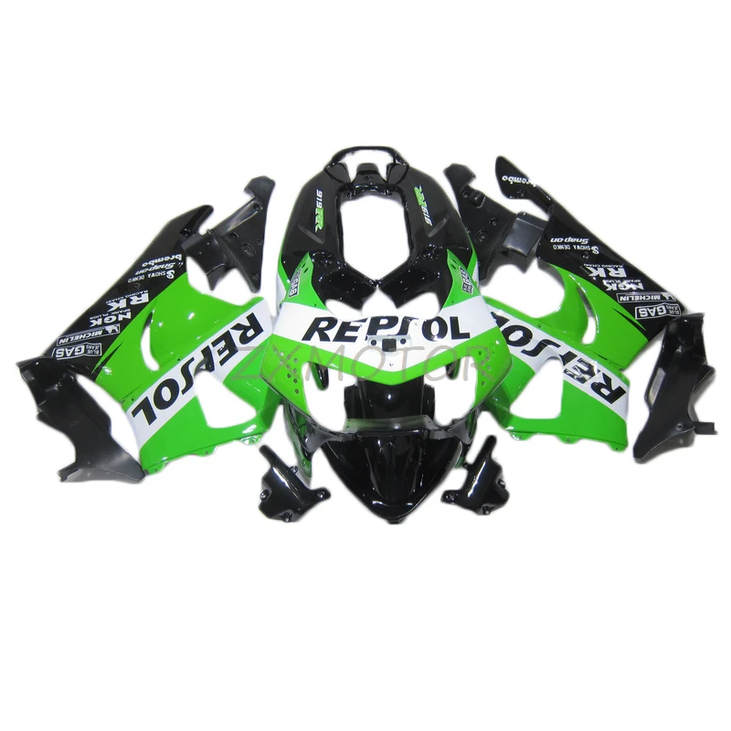 

Repsol Superior Motorcycle Fairing Kit for HONDA CBR900RR 919 1998 1999 Green Black fairings CBR919 98 99 Plastic Bodywork MP14