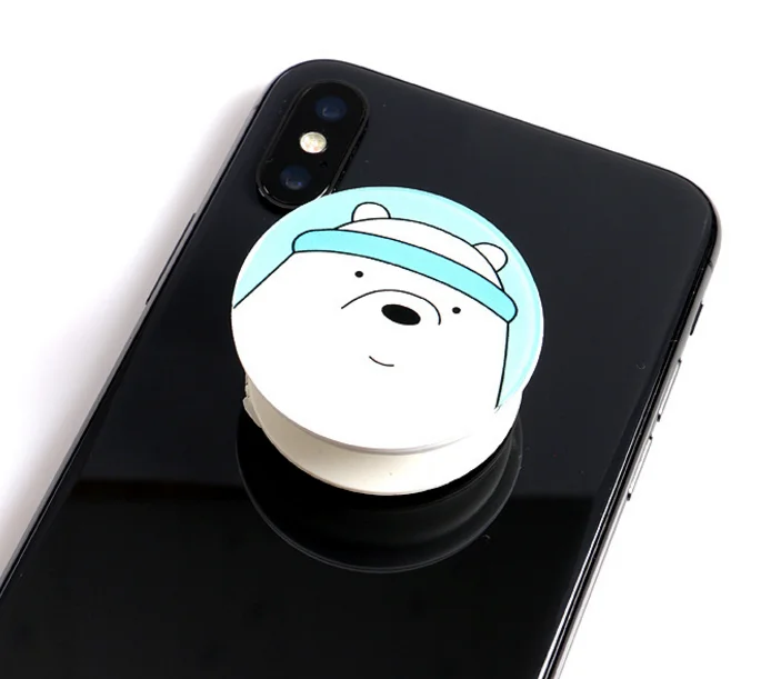 Polar bear 1 1 шт. креативная универсальная подставка для телефона, Мы Голые Медведи, гасбук, кронштейн, телескопический расширяющийся держатель телефона на палец, фигурка игрушки - Цвет: Polar bear 1