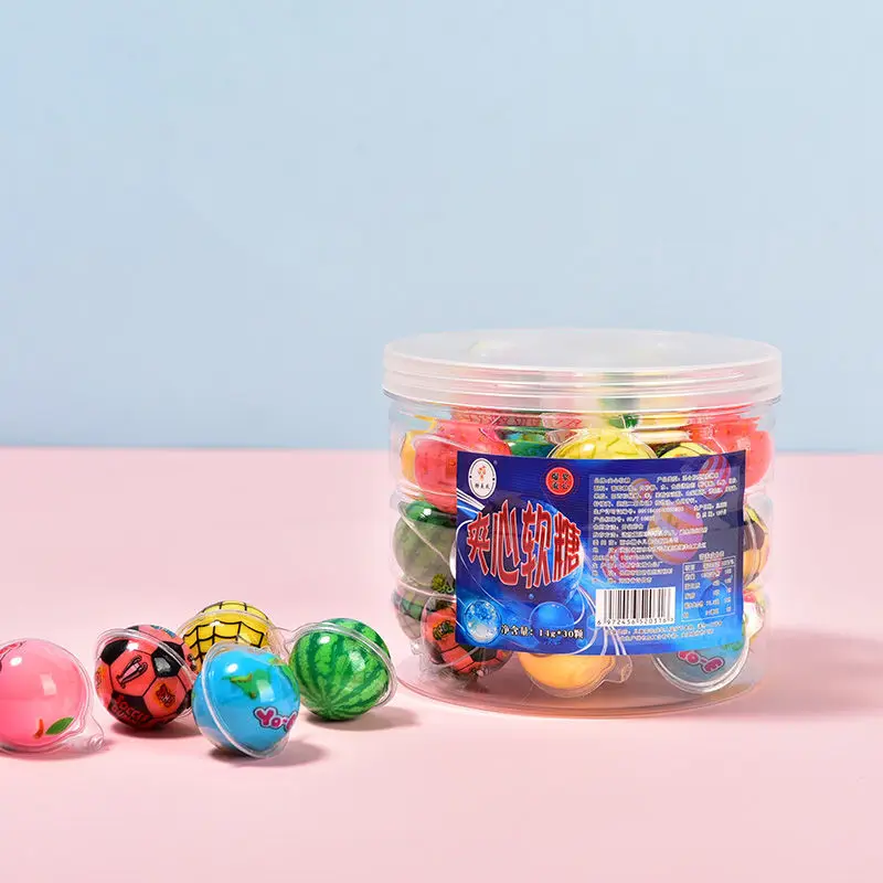 

Earth Gummy 3D Children's Candy Cartoon Creative Flowing Heart Candy Basketball Football Watermelon Eyeball Popping Gummy Candy