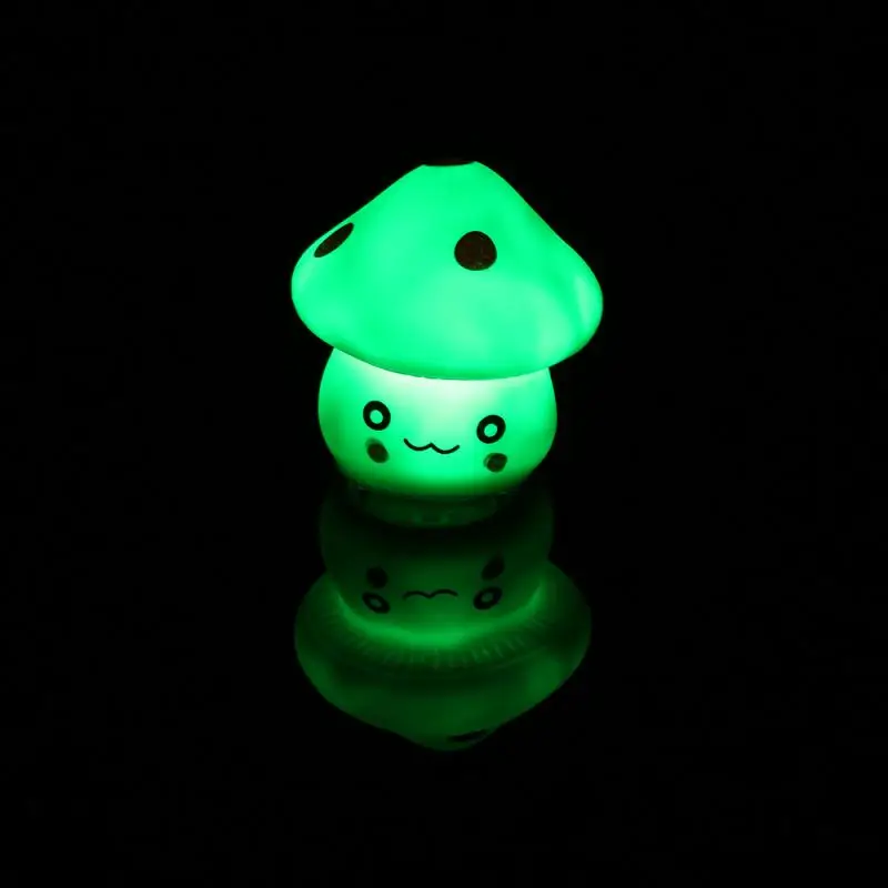 

Night Lamp Color Changing LED Mushroom Lamp Party Lights Mini Soft Baby Child Sleeping Nightlight Novelty Luminous Toy Gift