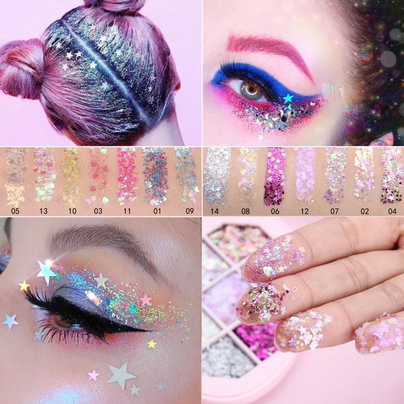 Гель блеск для лица с изображением русалки блестящий гель украшения тела глаз