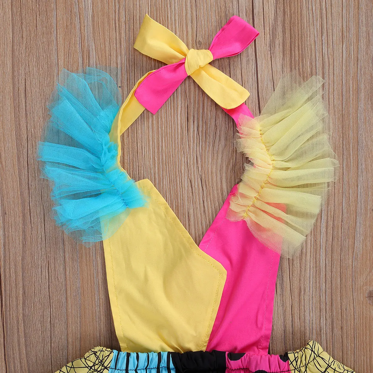 2020 для новорожденных маленьких девочек Комбинезон платье летнее с принтом