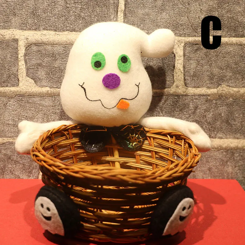 

Halloween Candy Storage Basket Children Candy Box Home Party Halloween Decor Props LXY9