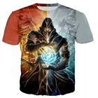 Модная футболка Mortal Kombat 11, Футболка harajuku с круглым вырезом, футболка с мультяшным 3D-принтом, брендовая дизайнерская футболка, футболка для косплея для подростков