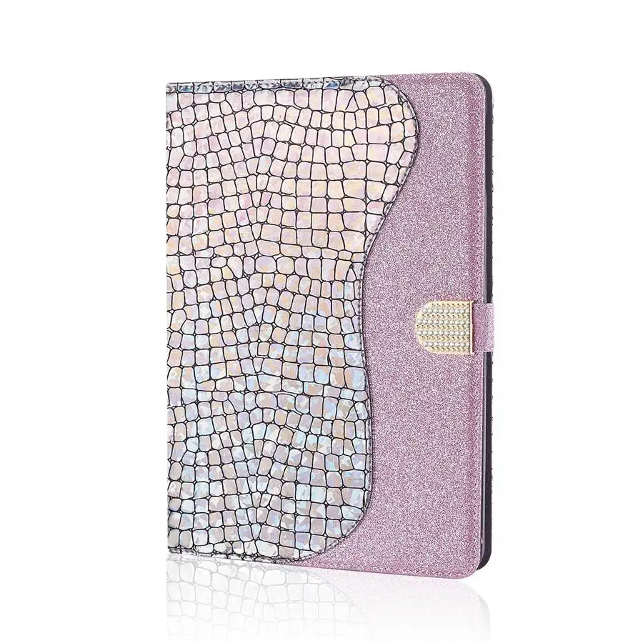 

Case For iPad Air 1 2 6th Cover for New iPad 9.7 2018 inch case Bling Glitter Smart leather Stand Tablets wallet Case +Film